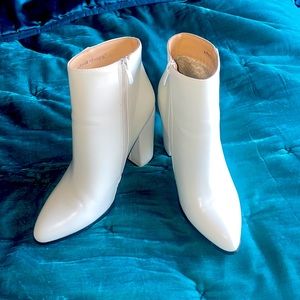 Nasty Gal true white booties